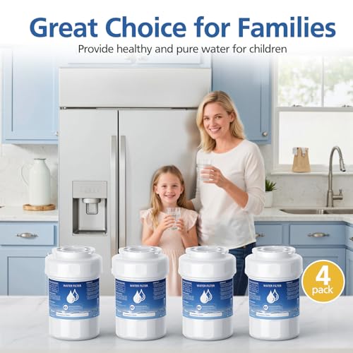 Image of MWF Water Filter Compatible with GE MWF, SmartWater MWFP, MWFA, MWFINT, GWF, GWFA, HDX FMG-1, Kenmore 9991, High Efficiency Filtration and Every 6 Months Value, NSF Certified, 2 Pack