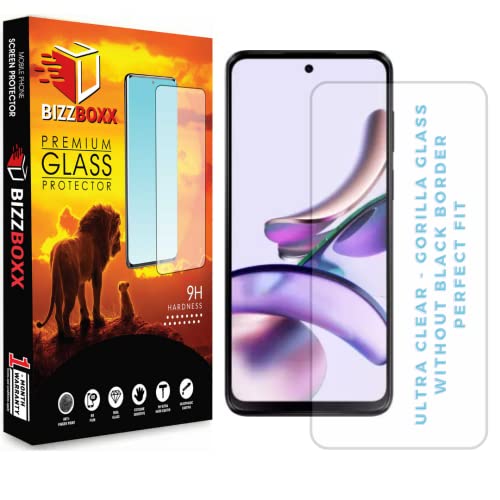 Image of MOTOROLA g13 Tempered Glass | DuraGlass & Anti Explosion | Full Screen Coverage-Edge to Edge | 9H Hardness | With Easy Installation Kit (Pack of 1)