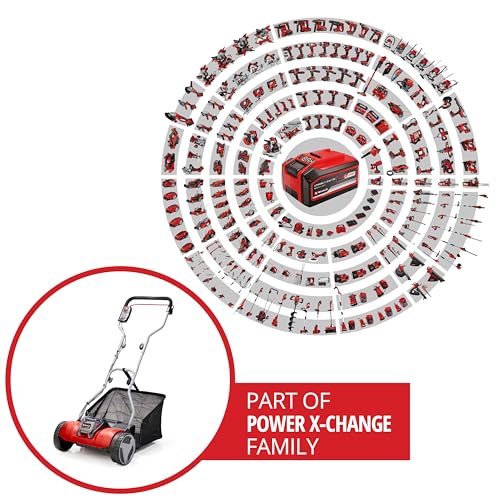 Einhell Cortacésped a batería - GE-HM 18/38 Li Solo PXC. Iones de litio, husillo de cortacésped montado sobre cojinetes de bolas con 5 cuchillas de acero. Suministrado sin batería ni cargador - imagen 2
