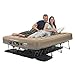 Insta-Bed Ez Queen Raised Air Mattress with NeverFlat - Tan