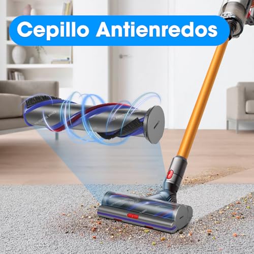 Cepillo motorizado compatible con Dyson V11 V15 V10 SV11, cabezal multisuperficie 5