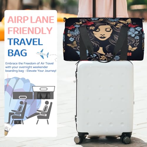 Fashion Women Gym Bag for Women, Duffle Bag for Travel Sport, Lightweight Waterproof Carry on Weekender Dance Yoga Workout Bags, Modern Art3