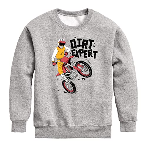 Instant Message - Dirt Expert - Toddler & Youth Crewneck Fleece Sweatshirt
