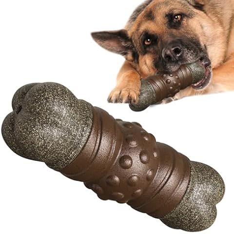 Dog Chew Indestructible Bone Toy for Large Aggressive Chewers Extra-Large Breed Dogs Tough Durable Sturdy Crate Enduring Toys Interactive Boredom Busters Teething Indoor Outdoor Keep Them Busy Gift Cover