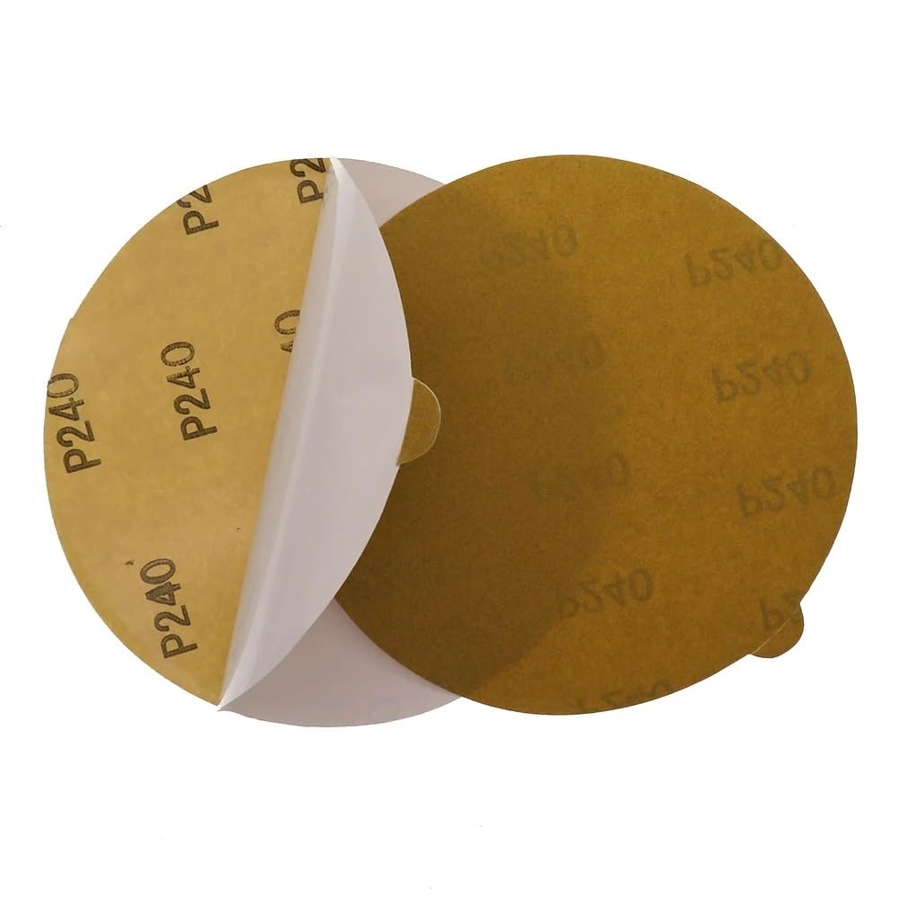 Papier de verre abrasif pour éliminer les imperfections avant peinture, disque PSA 150mm