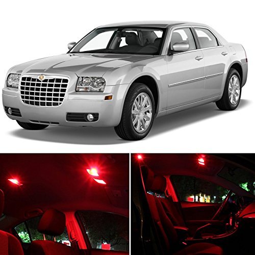 Kit de luces LED interiores para Chrysler 300 2005-2010 rojo miniatura 1