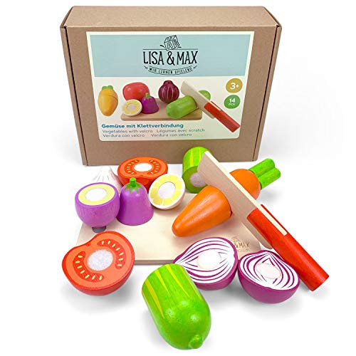 LISA & MAX Hochwertiges Holzobst Zum Schneiden für Kinder - Holz Zubehör für Kinderküche, Spielküche und Kaufladen… – Bild 7
