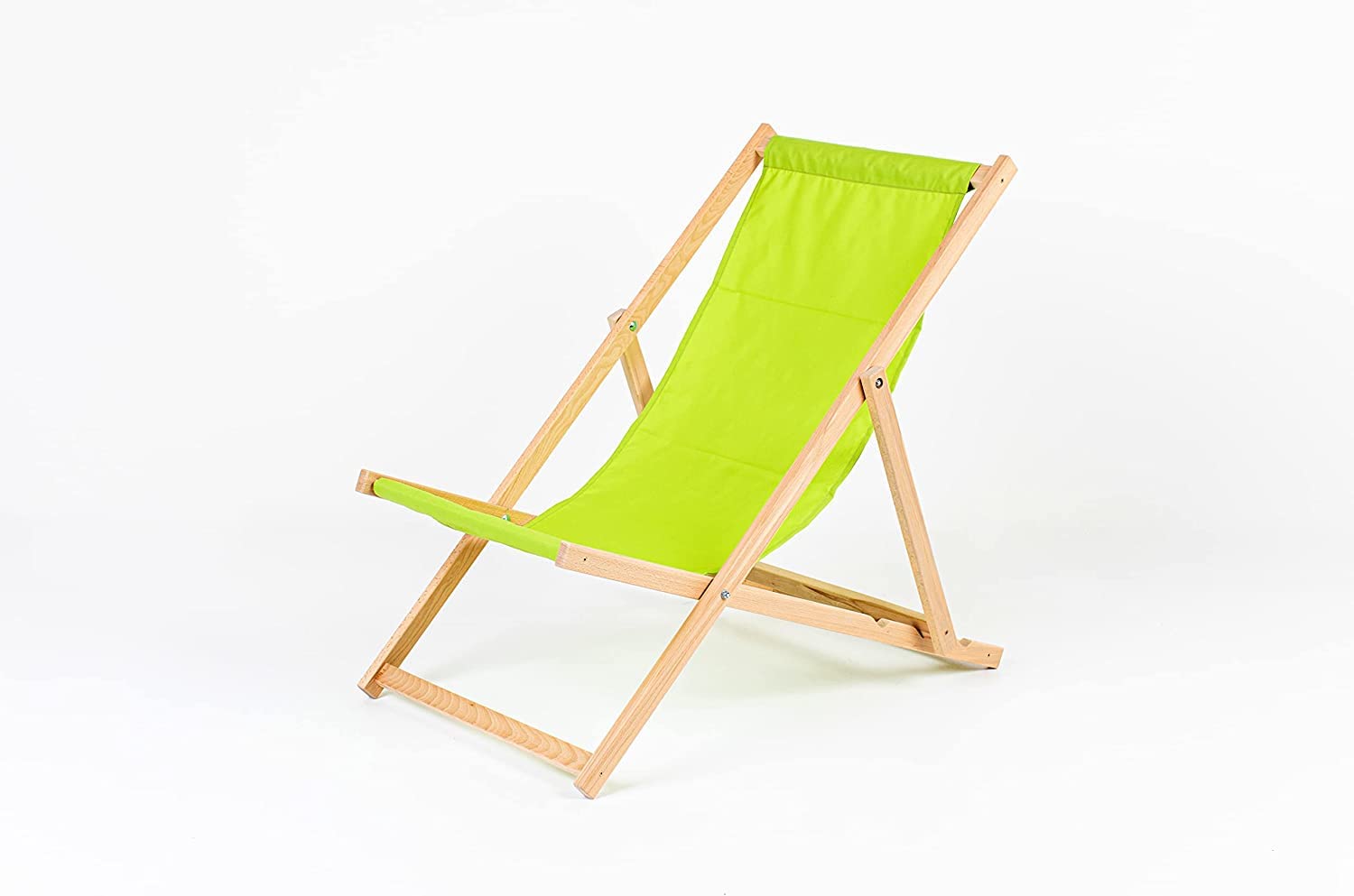 Merino Wool ZESTAW 2 x LLOUNGER + STÓŁ Nowoczesne Leżaki Do opalania Wyściełane Drewniane Krzesło Ogrodowe Morskie PATIO SEASIDE Składane Twarde Drewno Plaża (zielony)