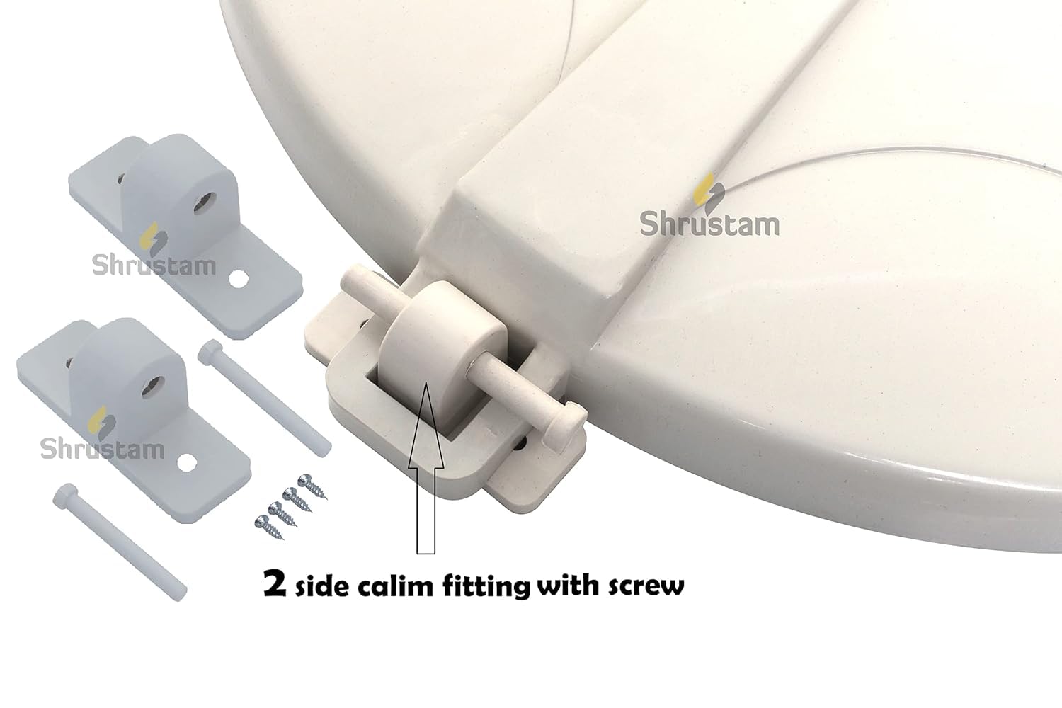 Shrustam Unbreakable Lid Plastic 500 L - 2000 L Water Tank Hinge Type Plastic Water Tank Cover, LID - 19.5" (White) 4