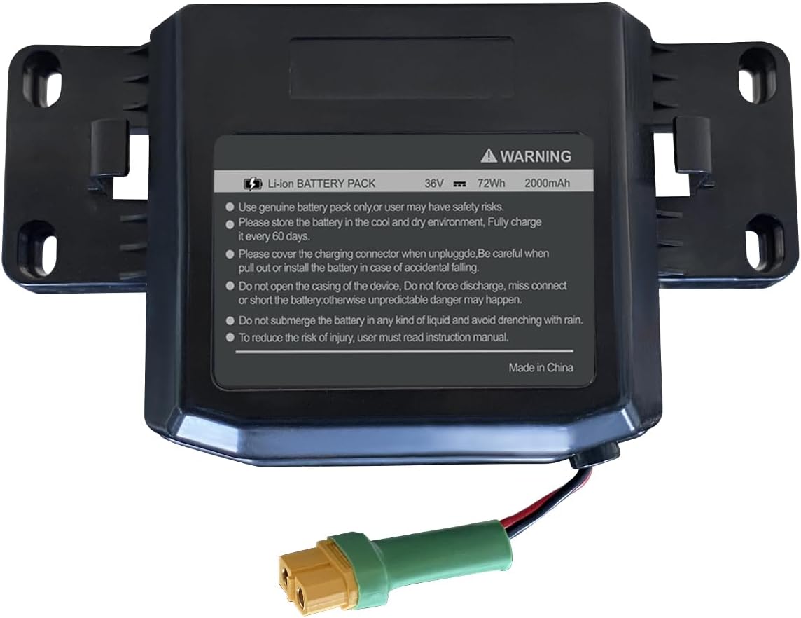 Replacement of the battery for hoverboard 36 V 36v 2Ah replacement of the battery of the rechargeable battery ali-ion rechargeable with compatible case for the joverboard jetson, dimensions: 6.5 * 3.2 * 1.8 inches, 72Wh 2 51Ebzyt8WjL. AC SL1200