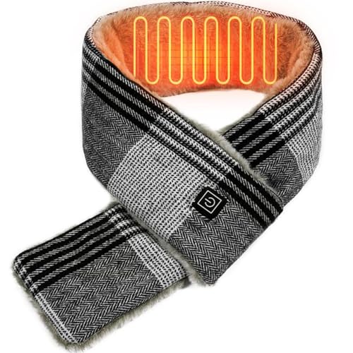 Bufanda calefactable eléctrica de cuello recargable bufanda térmica unisex invierno 1