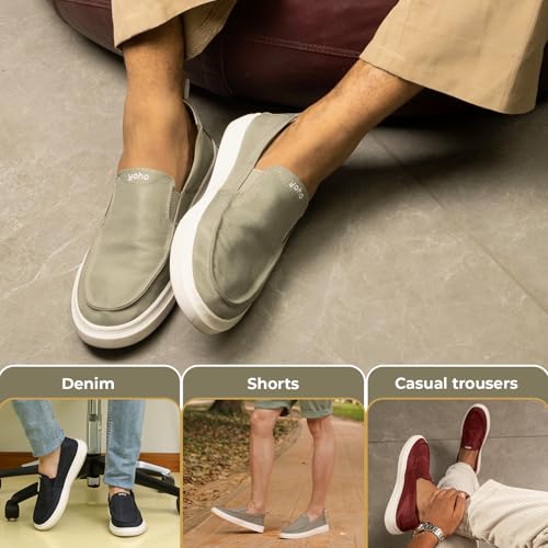 Image of YOHO Kite Men's Stylish Versatile Breathable Slip-On Sneakers (SoS)