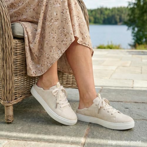 Image of STQ Women's Lace up Tennis Shoes Orthopedic Casual Sneakers | Arch Support | Plantar Fasciitis | Business, Travel, Work, Daily Wear | Lightweight