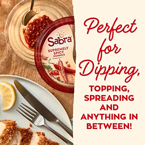 Sabra Supremely Spicy Hummus, 10 Oz Tub #TOP3