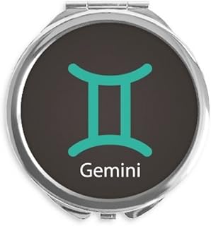 May June Geni Constellation Hand Compact Mirror Round Portable Pocket Glass