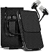 Produktbild N4U Online® BlackBerry Q10 Kohlefaser Gürtel Schutzhülle & Freisprechanlage