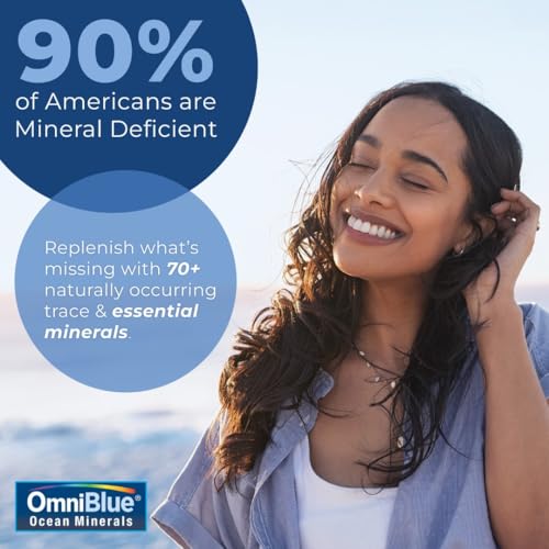 image for OmniBlue Ocean Minerals - 70+ Trace Minerals & Liquid Magnesium - Pota