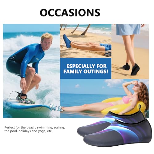 Image of Water Shoes for Women Men Quick-Dry Barefoot Aqua Socks Swim Pool Non Slip Surf Yoga Exercise Outdoor Trave Essentials