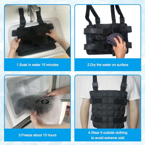 Image of WORLD-BIO 72-Cell Ice Cooling Vest for Men & Women
