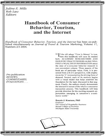Handbook of Consumer Behavior, Tourism, and the Internet-Wow! eBook