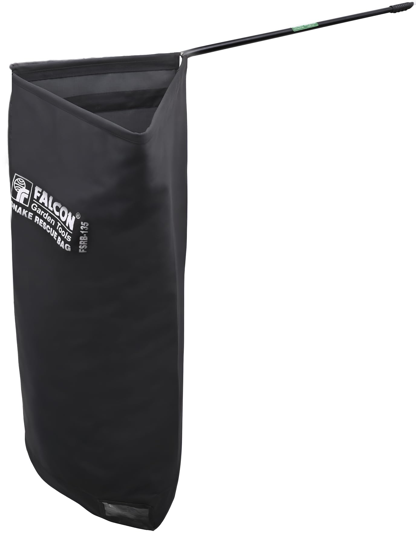 FALCON FSRB-135 Rescue Bag with 36 inch Steel Stick Heavy Duty Triangle Shape Garden & Outdoor Tool for Fishing Swimming Pool Purpose Safe Operation (Pack of 1, Black)-picture-24
