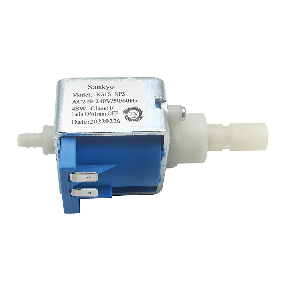 Sankyo - Pompa elettromagnetica per acqua calda K315 SP4, AC 220-240 V, 48 W, 15 bar, per macchine da caffè/stazioni di vapore/apparecchiature per fumo, ecc