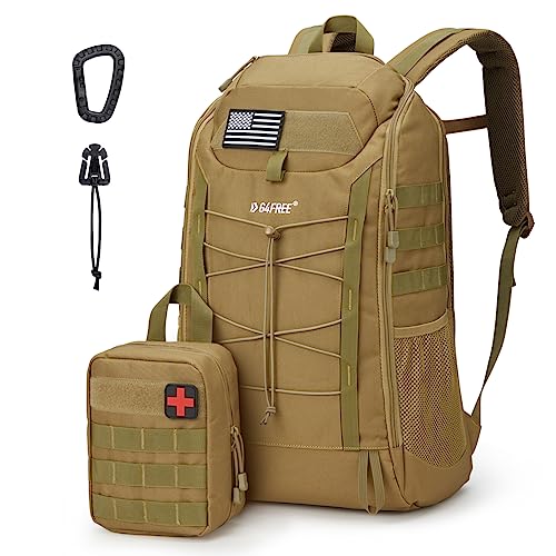 G4Free 45L Taktischer Rucksack 3 Tage Assault Survival Molle Pack für Wandern Camping Reisen