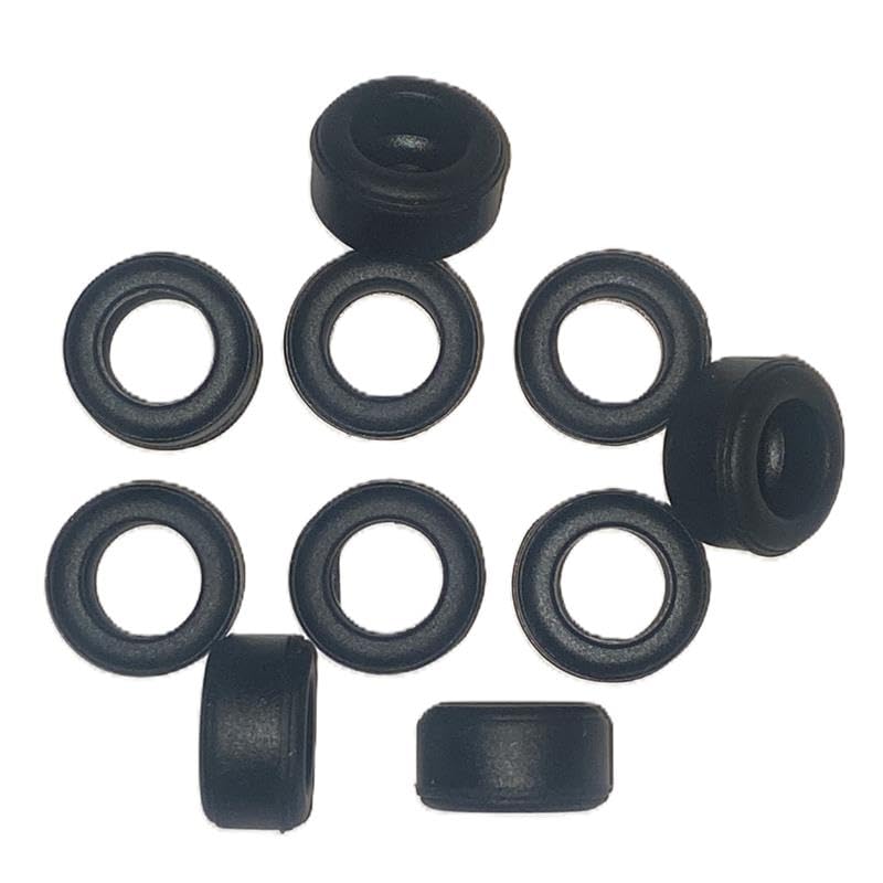SSC 10 Tyres for Slot Cars, 9mm Wide Super Grip Small Slick Tyres, Replacement Spare Tyres Accessory, Compatible for Scalextric Metro, Mini, Escort, Datsun 260z, Maestro, Old F1 Fronts