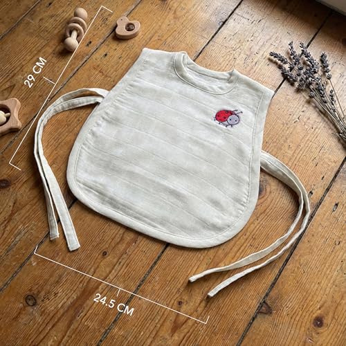 Image of TWC Organic Cotton Muslin Jhablas for Newborn Baby Boy and Girl | Unisex Baby Vest, Soft & Breathable All-Season Wear