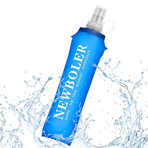 Soft Water Flask,250/500ml Flask TPU Running Water Bottle - Outdoor Sports Water Hydration Bottle Soft Flask for Climbing Camping Hiking and Deyao