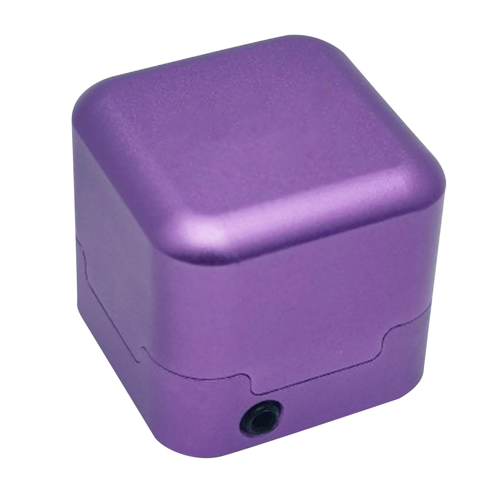QSTDGVPW Pool Cue Chalk Holder, Square Chalk Box, Sturdy And Lightweight, Made of Aluminum Alloy, Purple