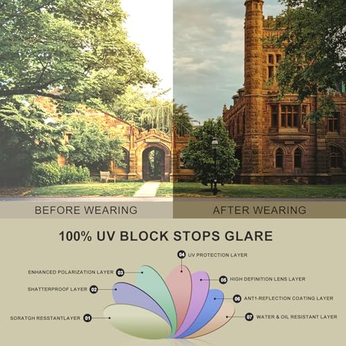 CARFIA Acetate-Metal Frame Round Sunglasses for Women Polarized UV Protection Stylish Designer Eyewear CA19514