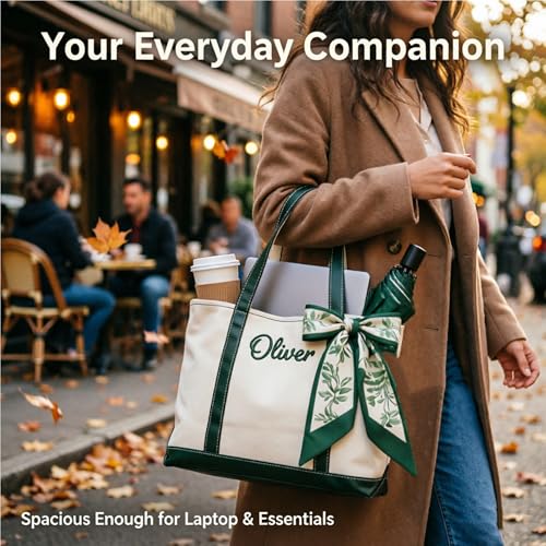 Bolsa Tote de Lona Bordada Personalizada miniatura 2