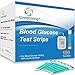 CareLiving BGM101 Blood Glucose Test Strips, for Diabete Sugar Testing, 100 Count