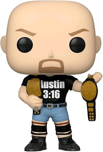 Miniatura 1 de Funko Pop! WWE 7/11 Stone Cold Steve Austion (2 cinturones) #89 con estuche acrílico gratis