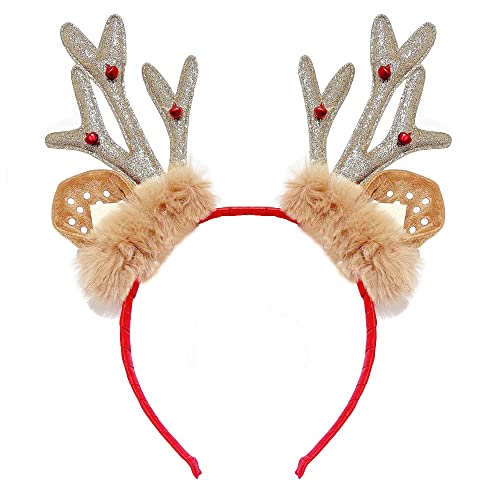 Christmas Reindeer Antler Headband Xmas Antler Ears Hair Band Accessories For Women Girls #TOP1