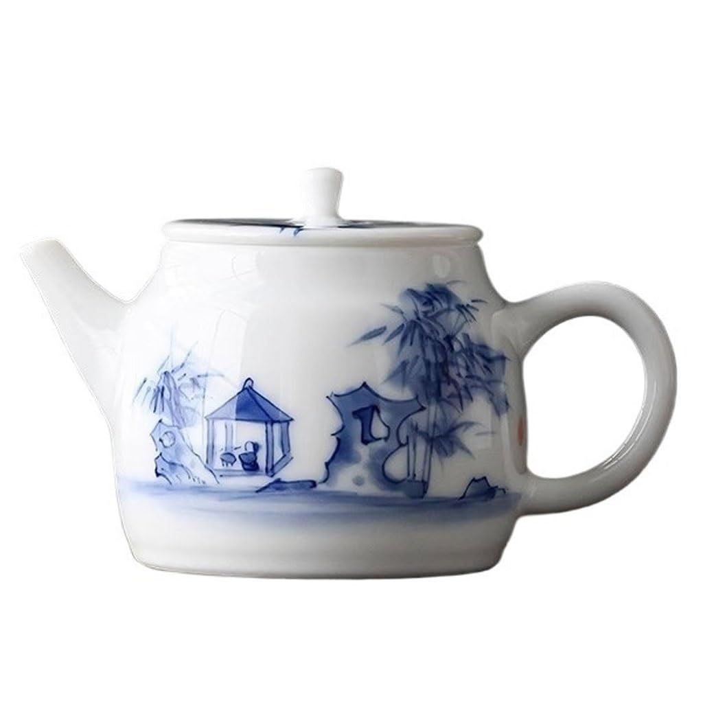 BTYQKZVPM Japanese ceramic tea pot, Ceramic Mini Kung Fu Teapot Hand Painted Flower