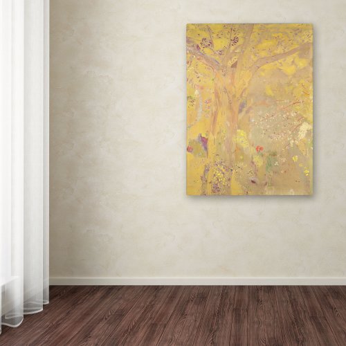 Yellow Tree 1900 Artwork By Odilon Redon, 24 By 32-Inch Canvas Wall Art #TOP2
