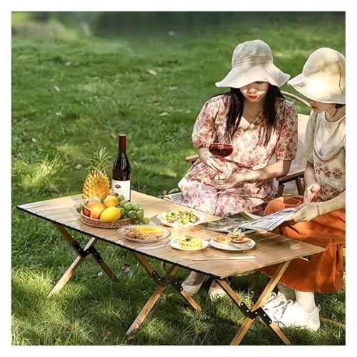 Table de camping pliante portable et ultra légère en métal robuste - 4