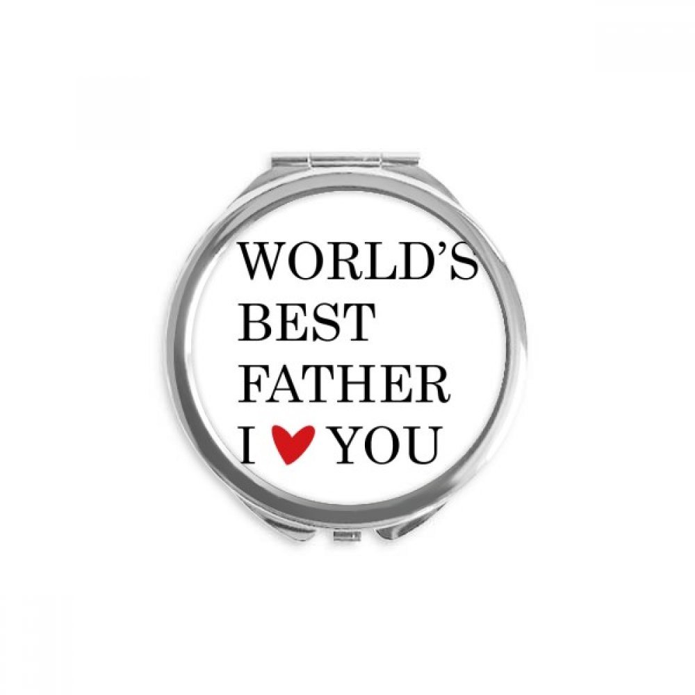 Miroir rond maquillage de poche portable papa - 5