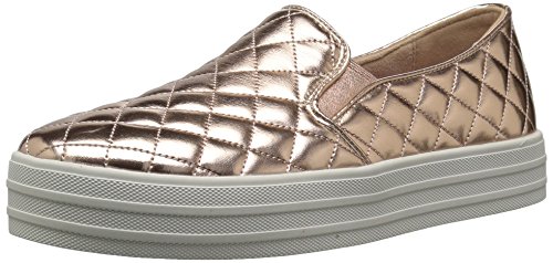 Skechers Women's Double Up-Duvet Sneaker, Rose Gold, 8 M US