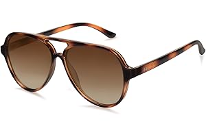 Classic Polarized Aviator Sunglasses Womens Mens Retro Double Bridge Aviators SJ2201
