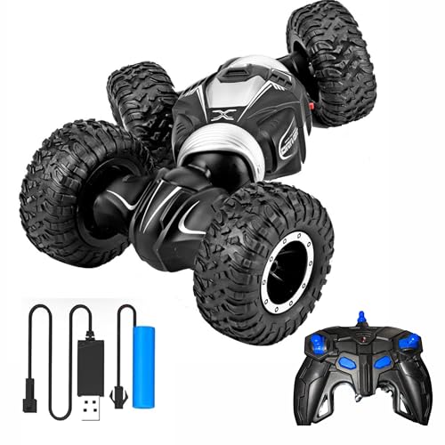 Image of Remote Control Car for Kids with Light & Music | Sports Flashing Lights Twist Off Road Stunt Truck | Twisting & Climbing RC Toy for Boys & Girls(Big CAR with LIGHTAND Music)