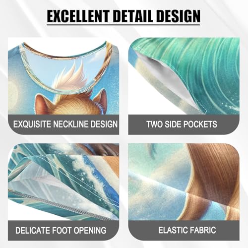 Summer Capybara Waves Pajama Set Short Sleeve Nightwear Soft Clothes Set Summer Pajamas Cotton 5Y4