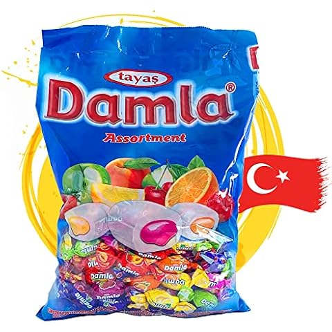 Damla 1kg Kaubonbons Frucht Mix gefüllt Cover