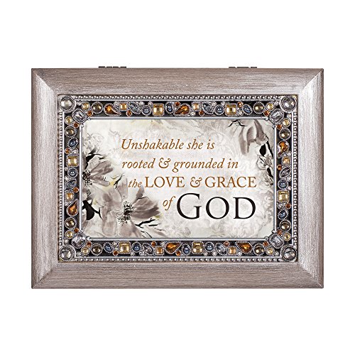 Caja de música de recuerdo de peltre Amazing Grace sobre amor 3