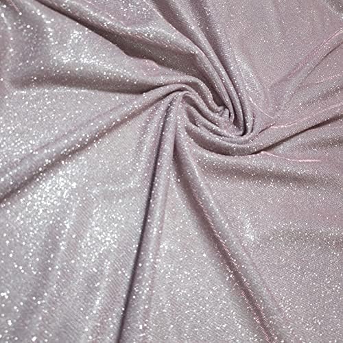 Shimmer Moonlight Glitter Nylon Multi Purpose Stardust Sparkly Shiny Bling Decorations Dress Craft Backdrop Decor Fabric Material 58" - 150cm Wide Sold As 1 Meter Pre - Cut Lengths (Silver Grey)