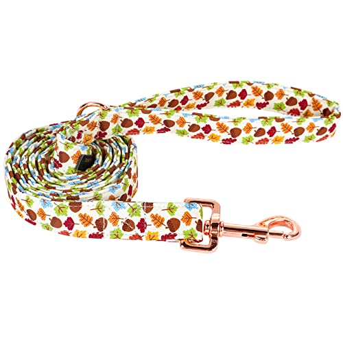 ARING PET Maple Leaf Dog Leash & Collar Set, Handmade Walking Leash for Small to Large Dogs