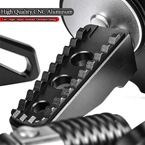 Motorcycle Cnc Passanger Footpegs Rearsets Rear Foot Pegs Pedal Footrest For Ka.wasaki Ninja 250 Ninja250 Ninja-250 Ninja 400 Ninja400 Ninja-400 (2018-2023) Z400 Z 400 Z-400 (2019-2023) (Green) #TOP4
