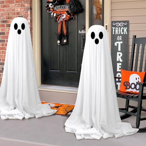 FunouHome Halloween Decorations Outdoor Indoor-2 Packs Light Up Ghost-Lighted Spooky Ghost Decor の商品画像 1